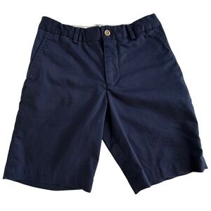 Polo Ralph Lauren Boys Chino Shorts Navy Blue Sz 12 Stretch Preppy Uniform‎ Golf